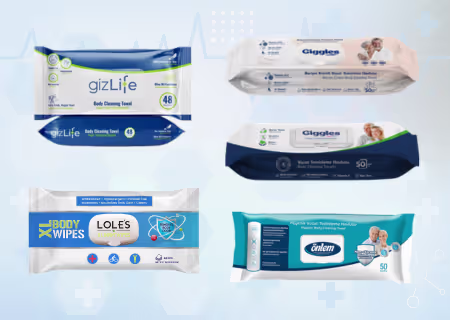 Body cleansing wet wipes for care environments - wholesale