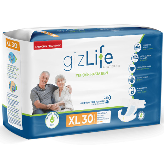 Gizlife Adult Diapers pack for wholesale and export