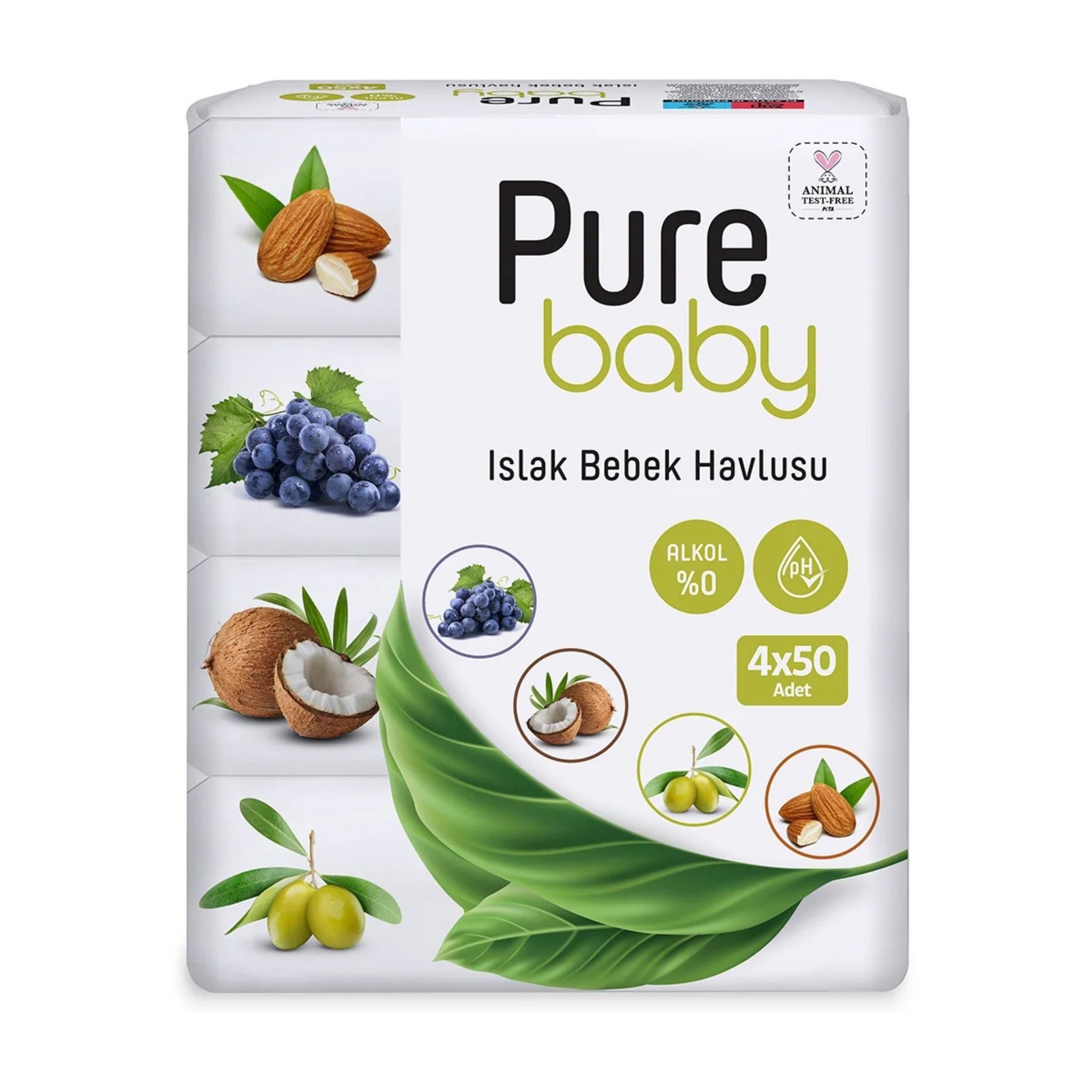 Pure Baby Wet Wipes pack for wholesale and international export