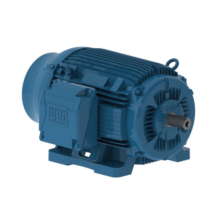 Illustrative industrial electric motor; rated power, voltage, speed, frame size, efficiency class and enclosure rating confirmed by quotation.