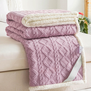 Heavy-duty fleece throw blanket product photo