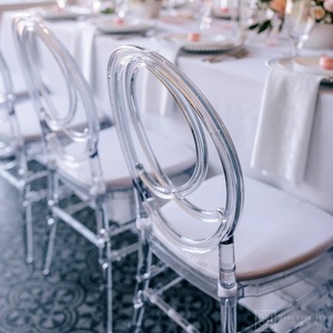Clear resin Chiavari event chair product photo