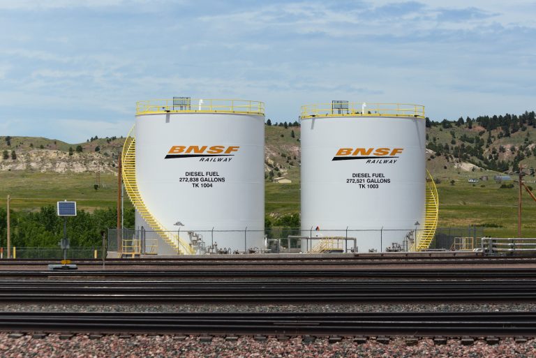 Diesel fuel storage tanks illustrative photo for EN590 10ppm diesel supply