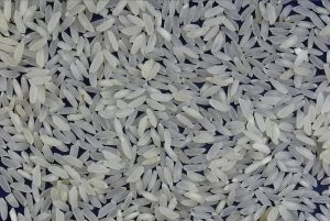 White rice grains