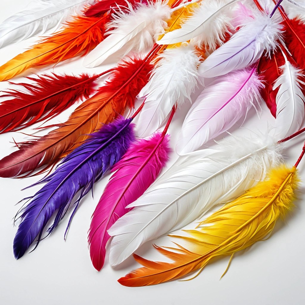 Dyed Rooster Feathers Bulk for Hair Extensions Wholesale pack for wholesale and international export