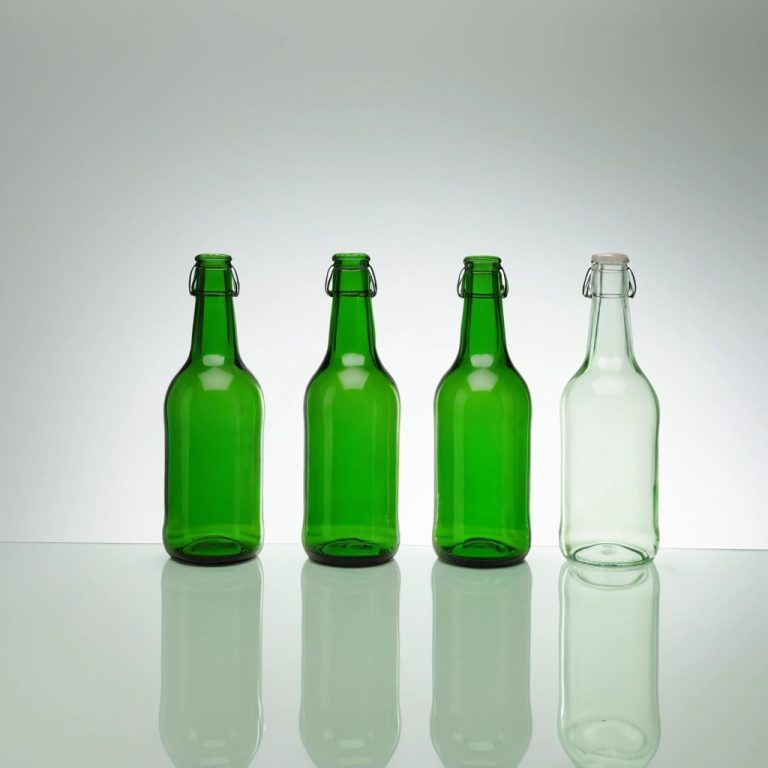 Green Glass Beverage Bottles Wholesale