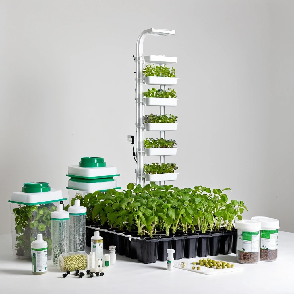 Hydroponic Tower Starter Bundle with Nutrients and Seed Pods Wholesale pack for wholesale and international export