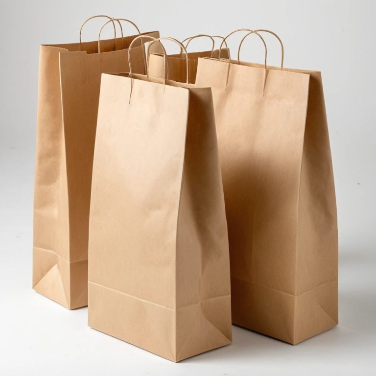 Kraft Paper Bags for Retail and Food Wholesale