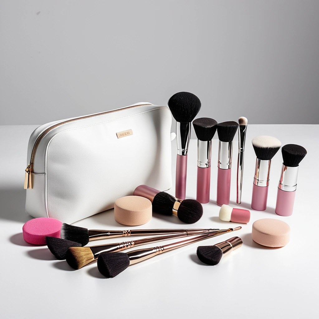 Makeup Brushes, Sponges and Cosmetic Bags Wholesale pack for wholesale and international export
