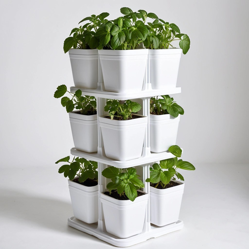 Stackable Hydroponic Tower Pots Kit Wholesale pack for wholesale and international export